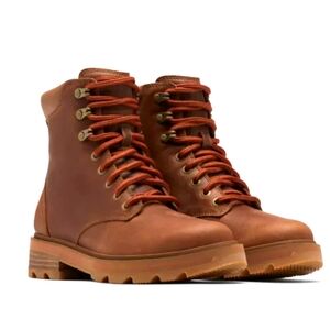 Excellent Condition Sorel Lenox Lace Up Ankle Boot * Real Leather * & Waterproof